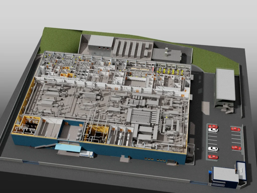 model of a company area